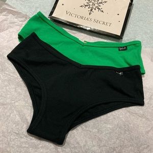 Set of 2 - Victoria’s Secret Ribbed Cotton Cheekster panties Underwear - Small